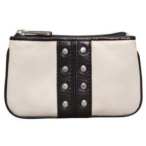 Michael Kors Uptown Astor Coin Purse in Black White